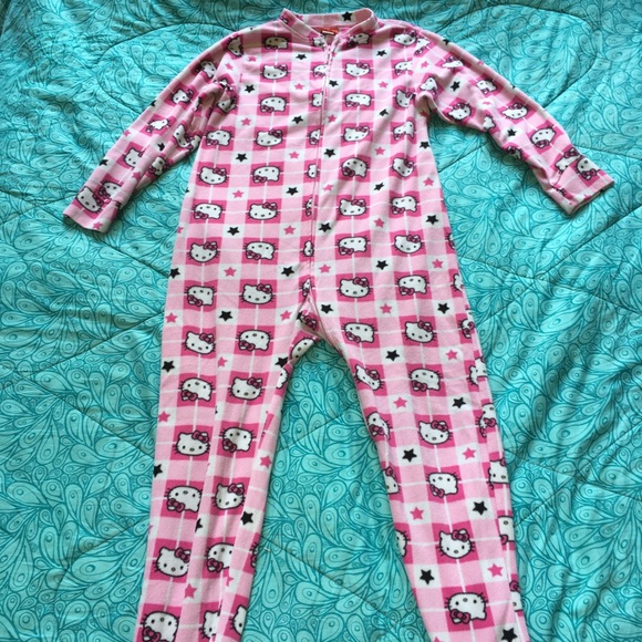 Hello Kitty Other - Adult Hello Kitty Onsie Foot Pajamas